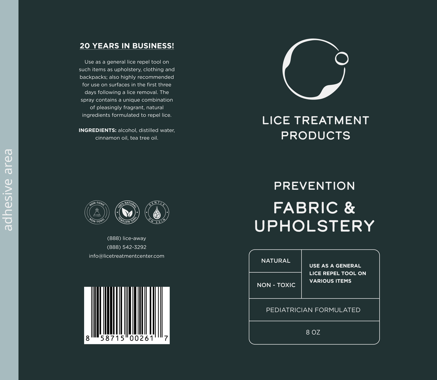LTC® Fabric & Upholstery Lice Repellent Spray